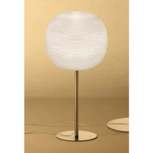 FOSCARINI GEM ALTA STOLNA LAMPA ZLATNA/BIJELA