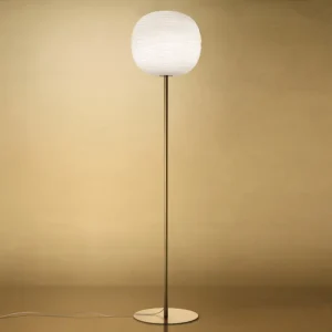 FOSCARINI GEM STAJAĆA LAMPA BIJELA/ZLATNA