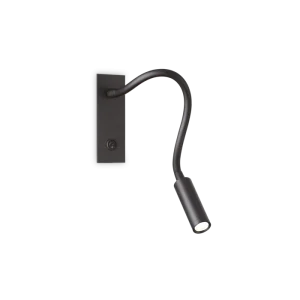 IO LED ZIDNA LAMPA AP CRNA
