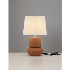 IZUMI TERAKOTA KERAMICNA BEŽ STOLNA LAMPA LED E27 12Watt 100-240Volt IP20 Bulb