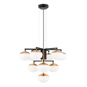 JOSEPHINE LUSTER 10×E27/LED/230V O73,5 cm CRNI (Kopija)