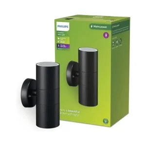 Kylis PHILIPS ZIDNA SVJETILJKA CRNA 2xWA Max 25W