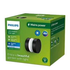 Laven PHILIPS ZIDNA SVJETILJKA CRNA SWA 6W 40K