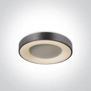LED PLAFONJERA 40W/3000K/2400lm/230V fi480mm BRUŠENI ANTRACIT
