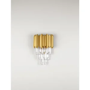 MAGNOLIA ZIDNA SVJETILJKA KRISTAL ZLATNA LED E14 2x5W 100-240V IP20