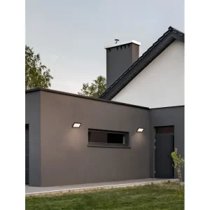 NOBU VANJSKA ZIDNA SVJETILJKA LED 15W/3000K/496,9lm/IP65/CRNA