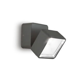 OMEGA LED ZIDNA SVJETILJKA AP KVADRAT ANTRACIT 4000K IP54