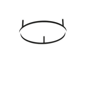 ORACLE LED SLIM STROPNA LAMPA PL D050 ROUND 3000K ON-OFF BK