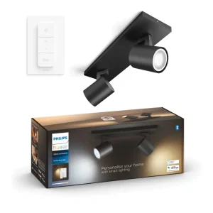 PHILIPS RUNNER HUE REFLEKTOR CRNA 2X4.2W 2200-6500K + DALJINSKI UPRAVLJAČ