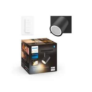 PHILIPS RUNNER HUE ZIDNI REFLEKTOR CRNI 1X4.2W 2200-6500K + DALJINSKI UPRAVLJAČ