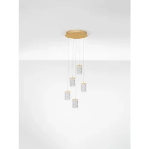 PHOS LED VISILICA ZLATNA 28W IP20 3000K TRIAK PRIGUŠLJIVA