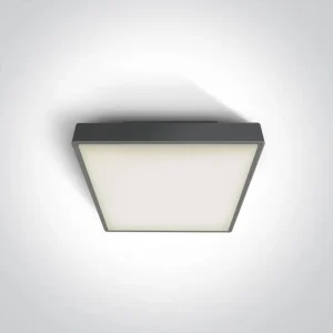 PLAFONJERA LED 1×E27/18W/PLC/230V IP65 ANTRACIT