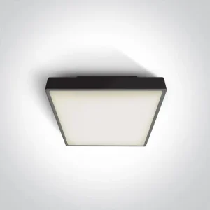 PLAFONJERA LED 1×E27/18W/PLC/230V IP65 CRNA