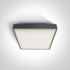 PLAFONJERA LED 24W/1440lm/3000K/230V IP65 ANTRACIT