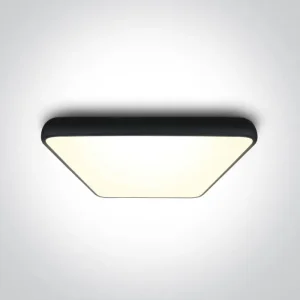 PLAFONJERA LED 62W/3600lm/3000K/120ST. CRNA KOCKASTA