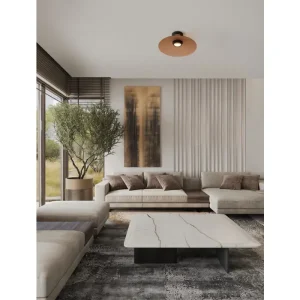 POLIFEMO PLAFONJERA LED/3000K/12W/1040Lm/CRNA & MOCA BROWN