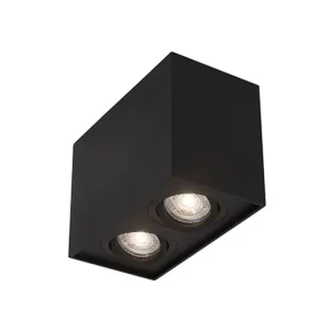 RENDE NADGRADNA SVJETILJKA CRNA GU10 2x10 Watt IP20 220-240 Volt