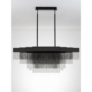 REVIA LED LUSTER CRNI 46W IP20 3000K