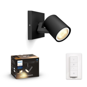 Runner Hue ZIDNI REFLEKTOR CRNI 1x5W 2200-6500K + DALJINSKI UPRAVLJAČ