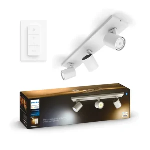 Runner Hue STROPNI REFLEKTOR BIJELI 3x5W 2200-6500K + DALJINSKI UPRAVLJAČ