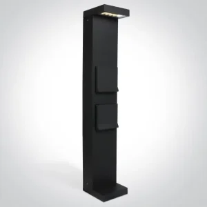 STAJAĆA SVJETILJKA ANTRACIT 70cm 8W CW IP65 230V 2x SCHUKO 1000w each