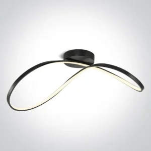 STROPNA SVJETILJKA LED 40W/2800lm/3000K FI700mm CRNA