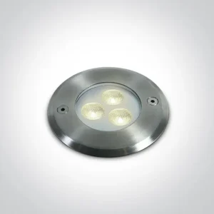 UGRADBENA VANJSKA PODNA SVJETILJKA LED 3x1W CW SS316 IP68 24V