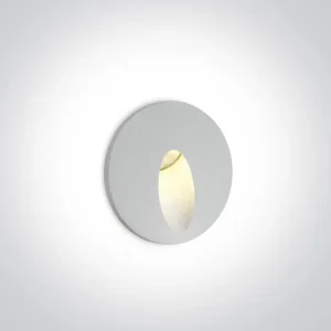 UGRADBENA ZIDNA SVJETILJKA LED/3W/FI.62mm/D.50mm/IP54+DRIVER BIJELA