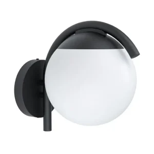 VANJSKA ZIDNA LAMPA 1xE27 28W, IP44, POCINČANI ČELIK/PLASTIKA/CRNA PRATA VECCHIA