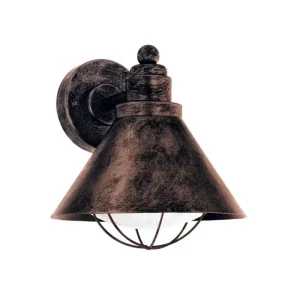 VANJSKA ZIDNA LAMPA 1xE27 ČELIK/BAKAR ANTIK COLINDRES