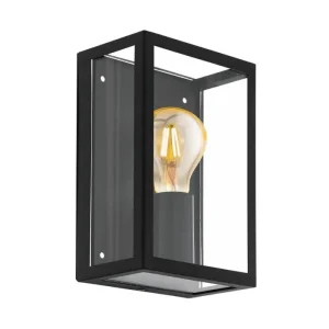 VANJSKA ZIDNA LAMPA 1xE27 CRNA ALAMONTE 1