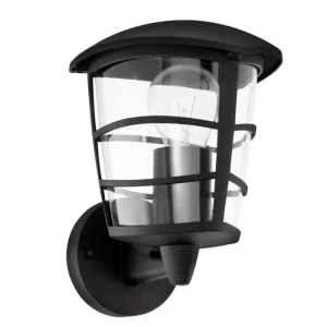 VANJSKA ZIDNA LAMPA 1xE27 CRNA, ALORIA