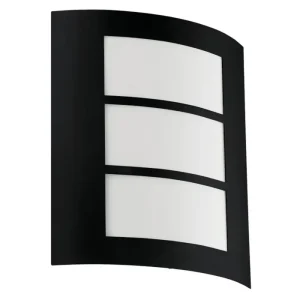 VANJSKA ZIDNA LAMPA 1xE27 CRNA CITY