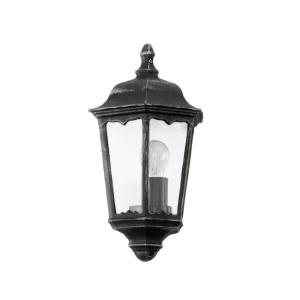 VANJSKA ZIDNA LAMPA 1xE27 CRNA/SREBRNA NAVEDO