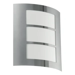 VANJSKA ZIDNA LAMPA 1xE27 INOX CITY