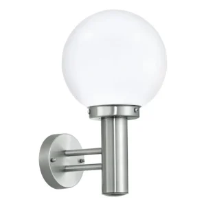 VANJSKA ZIDNA LAMPA 1xE27 INOX/SATEN NISIA