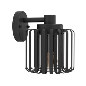 VANJSKA ZIDNA LAMPA 1xE27 IP65, CRNA/PROZIRNA SELINUS