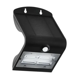 VANJSKA ZIDNA LAMPA 1xLED SOLARNA, NA BATERIJE, 3,2W, 440lm, IP44, SENZOR, PLAST