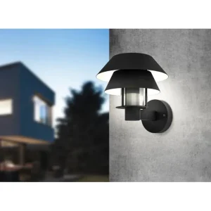 VANJSKA ZIDNA LAMPA 1xE27 IP44, CRNA/PROZIRNO STAKLO, CHIAPPERA
