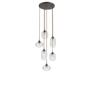 LUSTER DEVON E27 6X40W SMEĐI  METAL