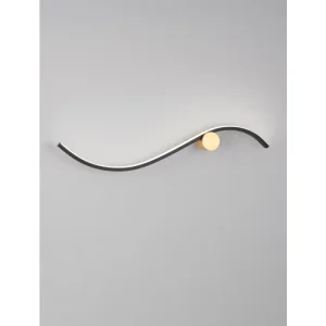 KIMA ZIDNA LAMPA LED/3000K/14W/880Lm/ZLATNA & BLACK
